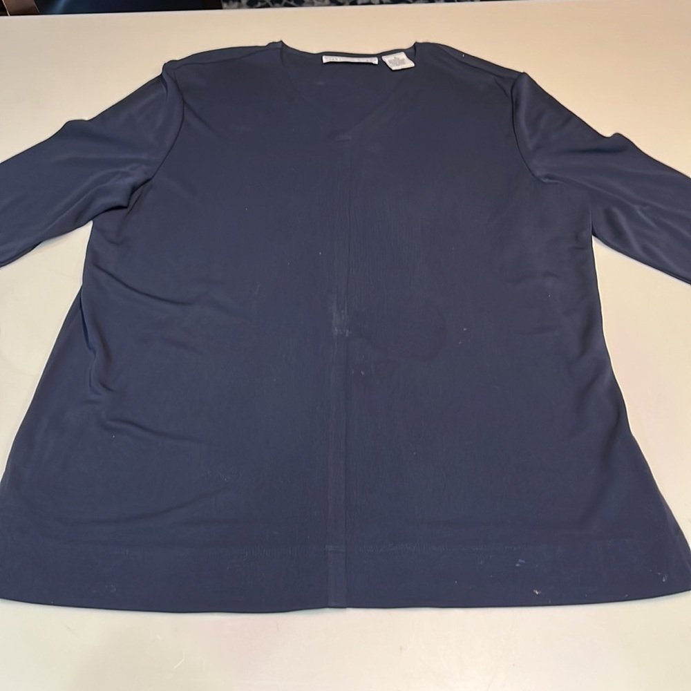 Josephine Chaus Navy Large Top